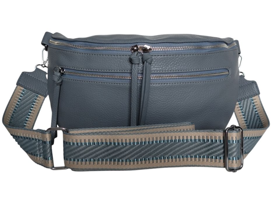 Nerka Damska Na Ramię, Niebieska Torebka Damska, Saszetka