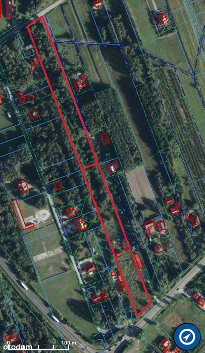 Działka pod miastem 15739 m², dostęp asfaltowy