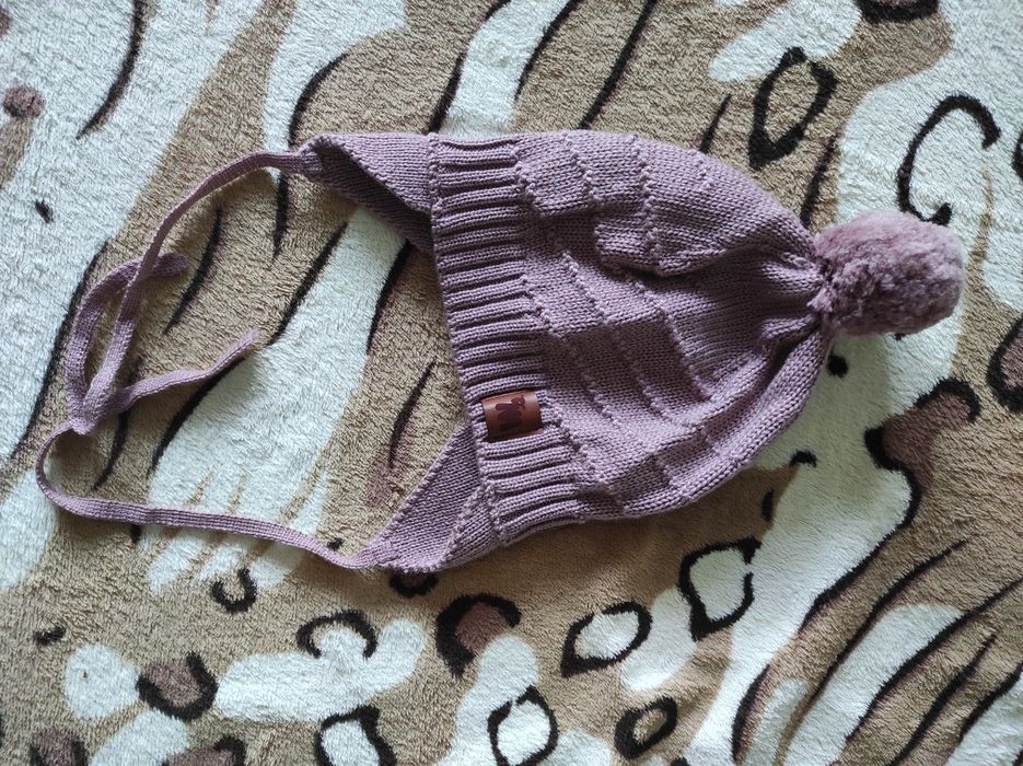 Czapka niemowlęca merino r. 68/74