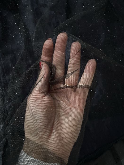 Sukieneczka dziewczęca czarna brokatowe połyskująca 6/7 lat