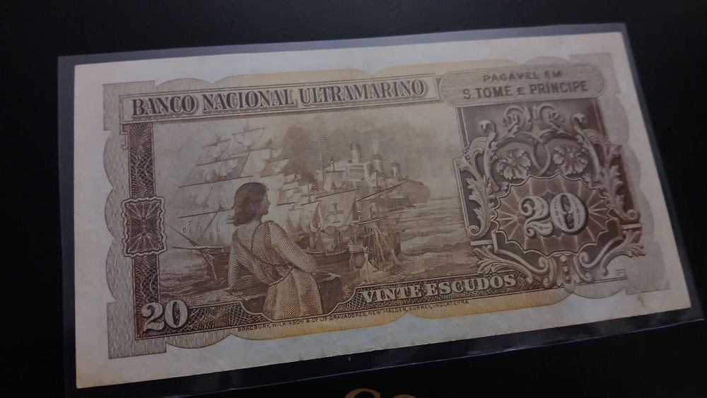 Nota de S. Tomé e Príncipe 20 Escudos de 1958