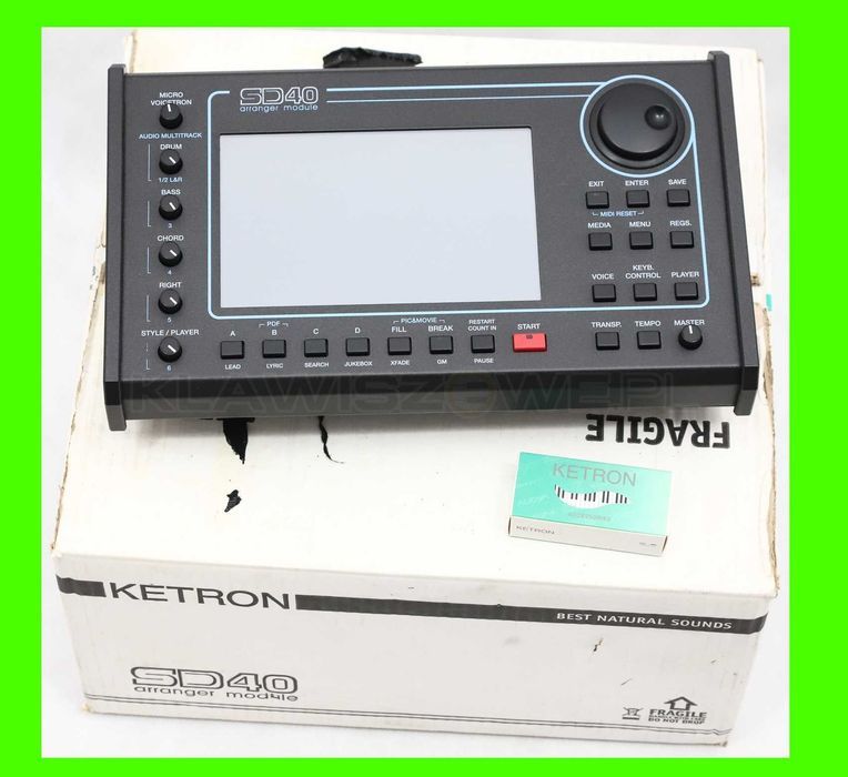 KETRON SD40 - Aranżer w wersji modułowej | Dla mobilnego muzyka !