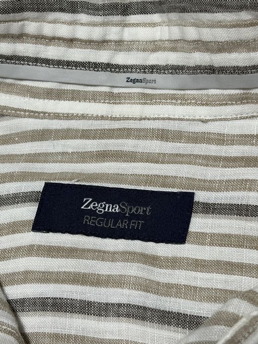 Лляна сорочка Ermenegildo ZEGNA (оригінал)