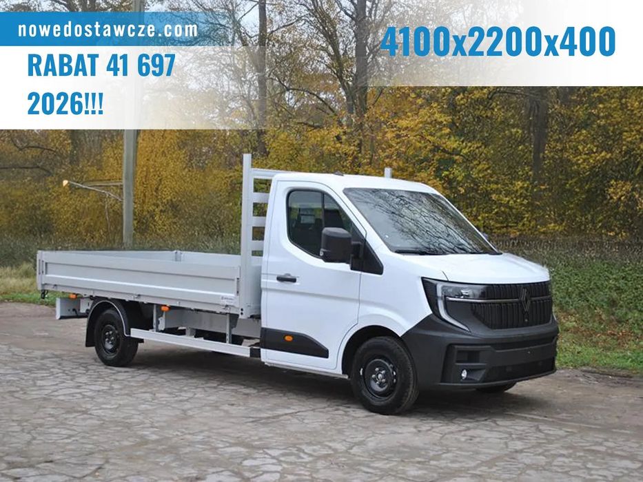 Renault Master Skrzynia otwarta 150KM 4100x2200x400mm  4840x2200x400 | Skrzynia | Skrzynia otwarta 10EP | Podgrzewana szyba