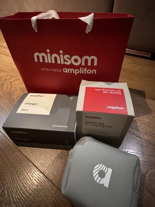 2 Aparelhos auditivos Amply Energy R4  -NOVO- MINISOm