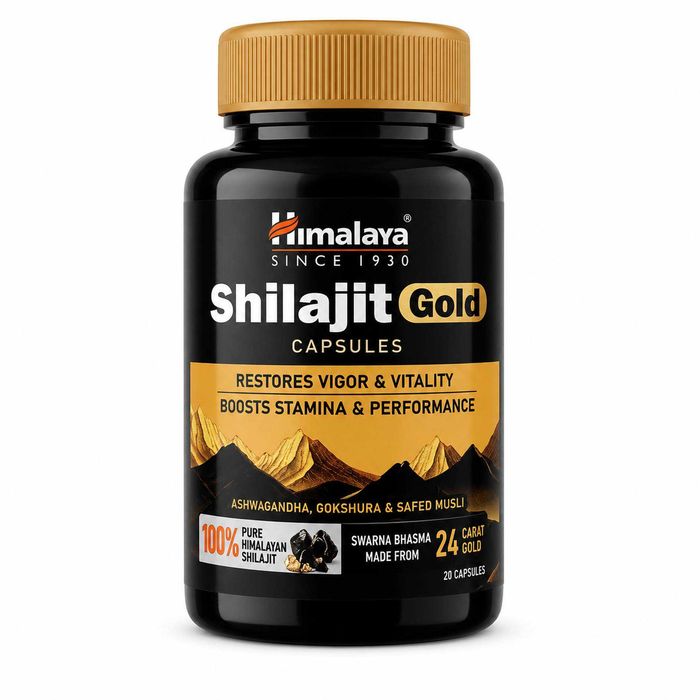 Himalaya Shilajit Gold 20 kaps Mumio himalajskie mumijo witalność energia