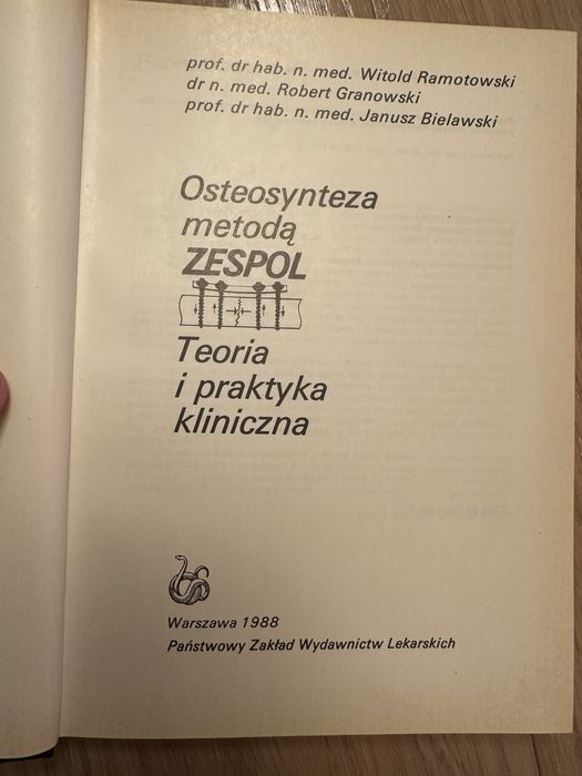 Osteosynteza metodą zespol