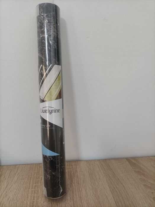 Papier Winylowy Na Blat Kuchenny Samoprzylepny Marmur Czarny Nr194