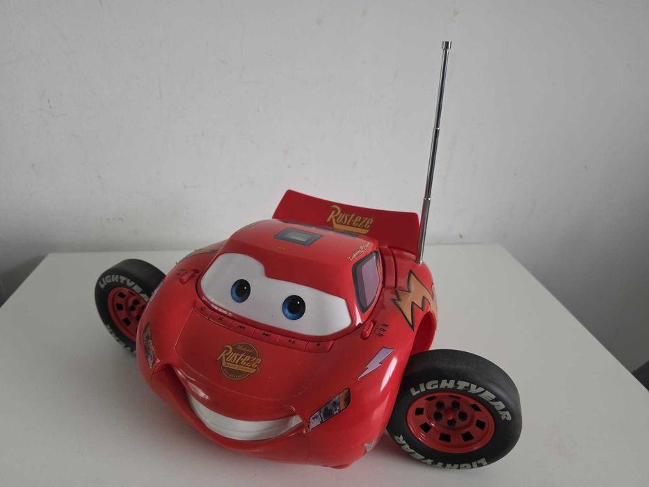 Disney Cars Auta boombox stereo radio FM odtwarzacz CD Zygzak McQueen