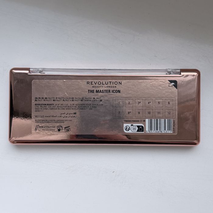 палетка тіней Makeup Revolution Shadow Palette The Master Icon