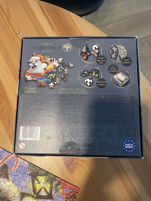 Puzzle drewniane 500 +1 brakuje jednego puzzla