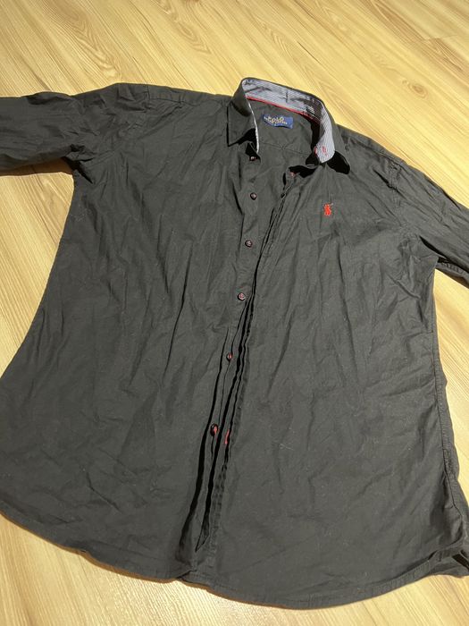 Czarna koszula męska L