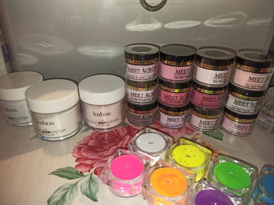 Zestaw proszków  do manicure tytanowy