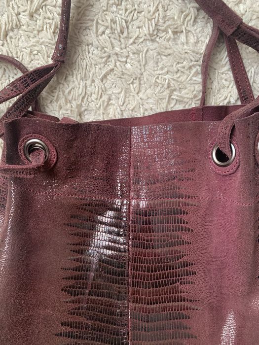 Сумка з лазерноі шкіри