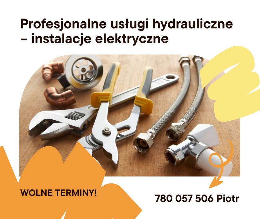 Hydraulik, Instalacje wod-kan. ,C.O - wolne terminy