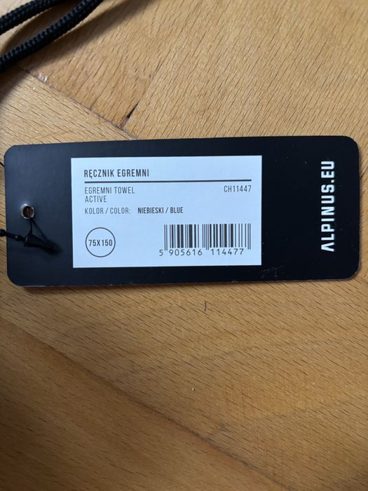 Ręcznik Alpinus Egremni Active niebieski