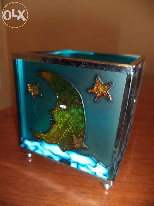 Castiçal lua e estrelas