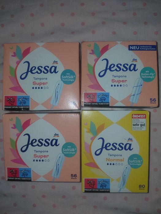 Тампони Jessa Super  4 каплі.Facell Super,Super +.Elkos mini,super,Siempre normal