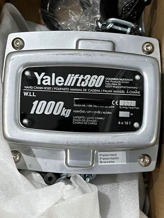 АКЦИЯ!!!Таль ручная цепная Yalelift360 (Германия) 3т  и 1т