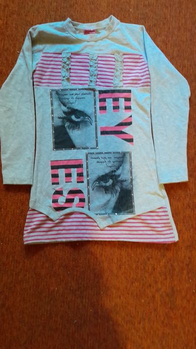 Туніка  сіра нарядна