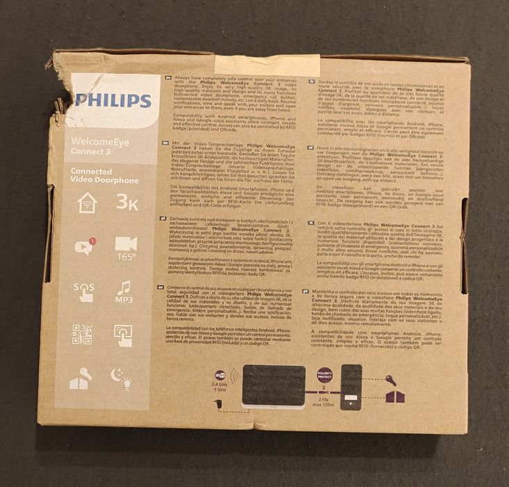 PHILIPS - VÍDEO PORTEIRO - WelcomeEye Connect 3