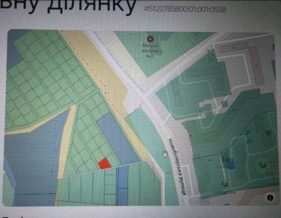 Земельна ділянка в Південному