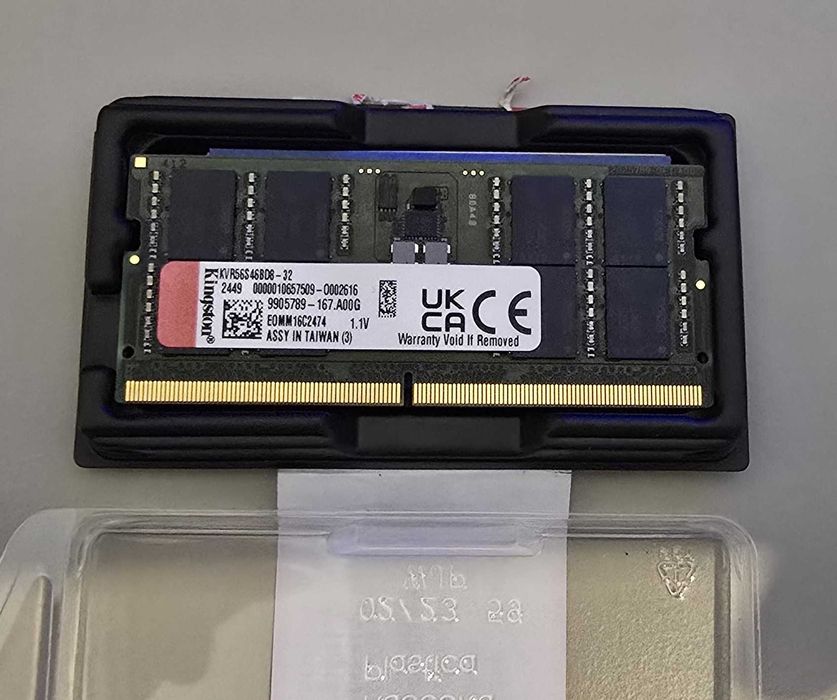 Pamięć RAM SODIM Kingston 32GB DDR5 kvr56s46bd8-32