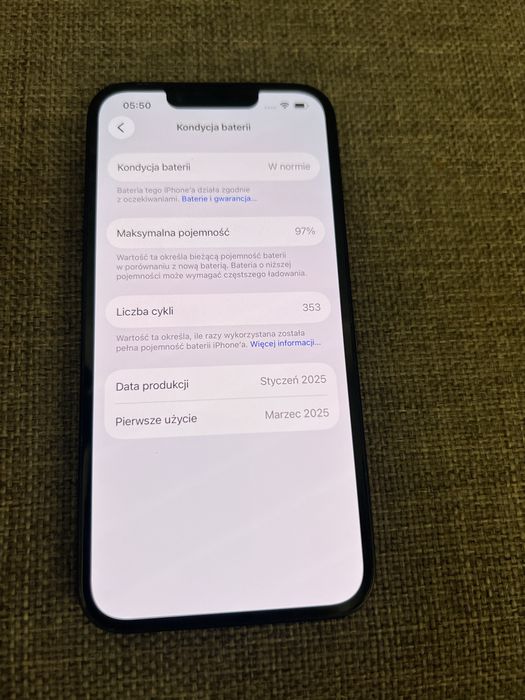 Iphone 16e 128gb, 97% bateria, gwarancja