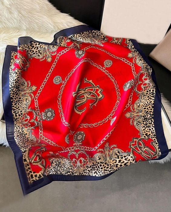 Apaszka Damska chustka elegancka wzorzysta