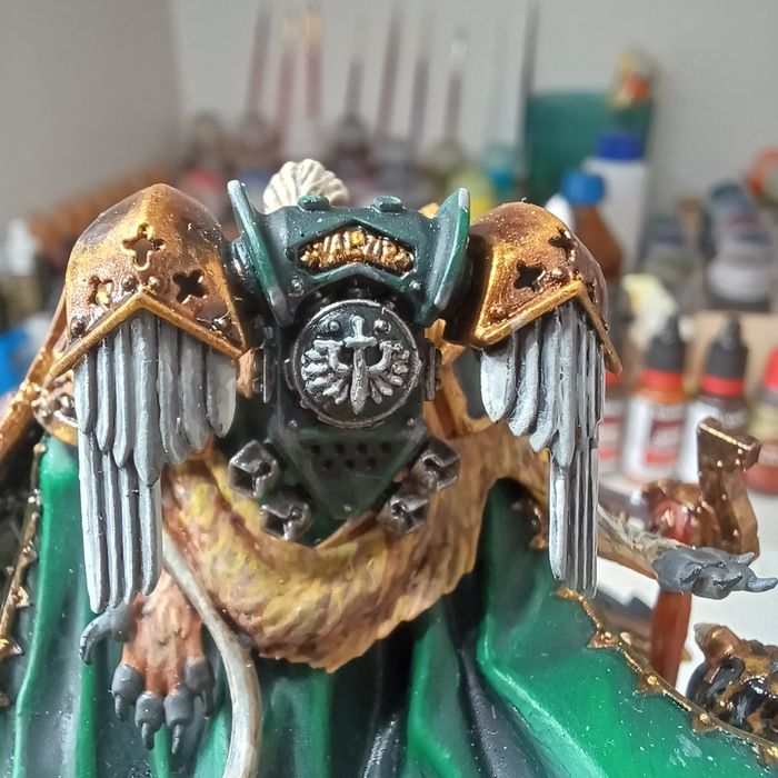 Warhammer 40,000 Lion El'Jonson (Лион Эль'Джонсон) — Примарх Dark Angels | PRO Paint | Коллекционная миниатюра | Ручная покраска