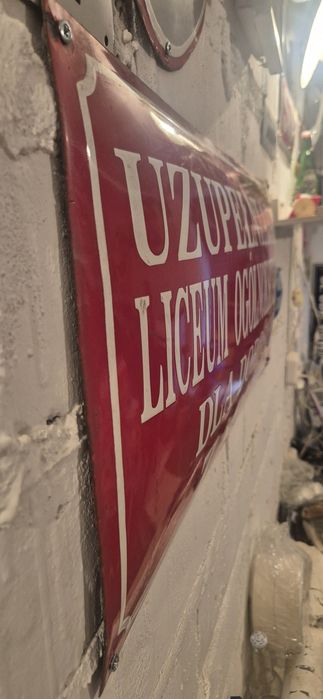 Tablica emaliowana emalia prl szyld