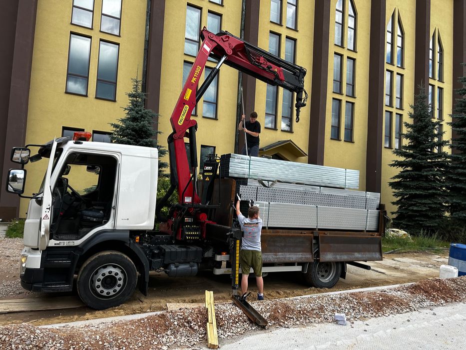 Transport hds , wynajem wózka widłowego big bag na gruz kontenery