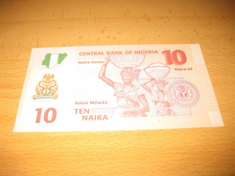 Nota da Nigéria "10 Naira" UNC