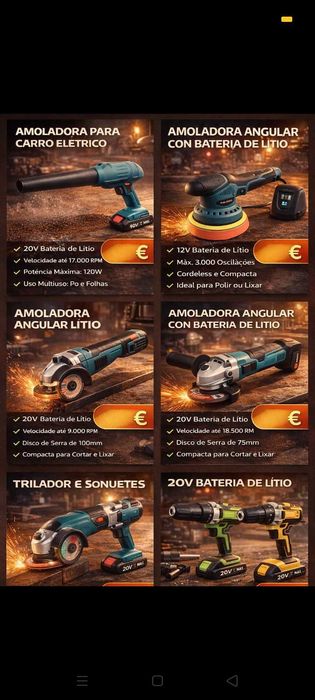 Ferramentas Variedade. Oportunidades