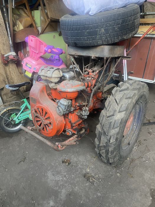 Мотоблок трактор з причепом