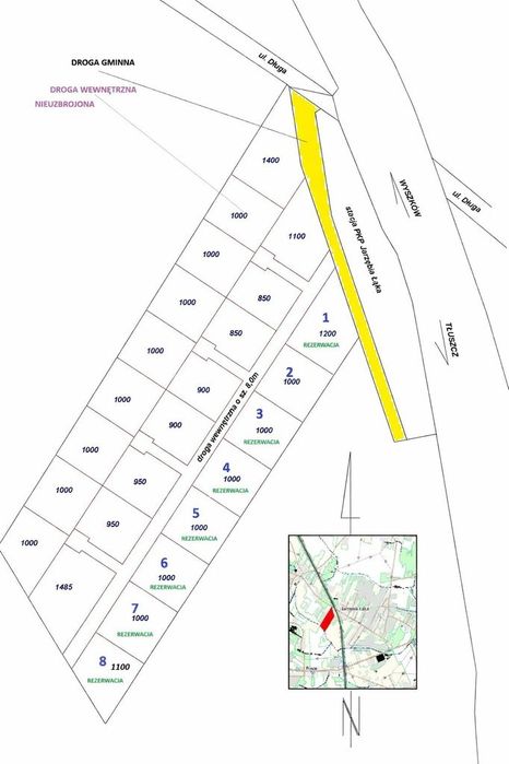 Działka budowlana w Jarzębiej Łące przy stacji PKP