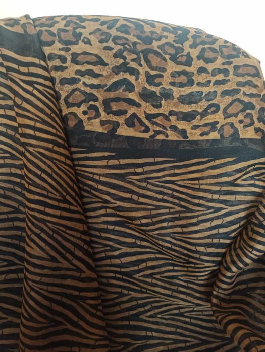 Шарф-снуд з леопардовим принтом