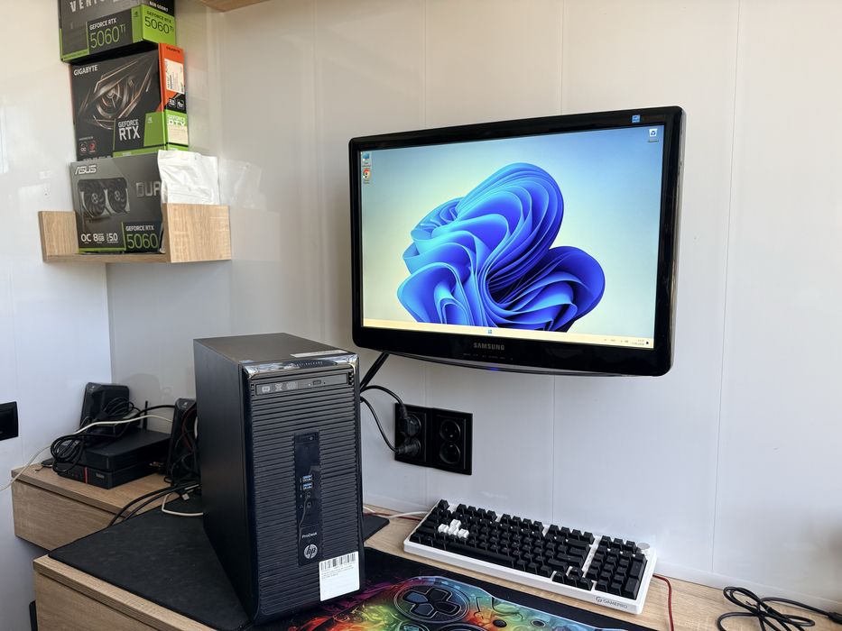 Системний блок HP ігровий intel i5+16 ddr+ssd256+відеокарта AMD 4 гб