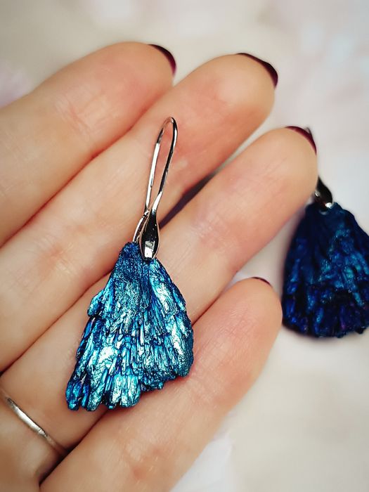 Komplet z naturalnym turmalinem – kolczyki i naszyjnik