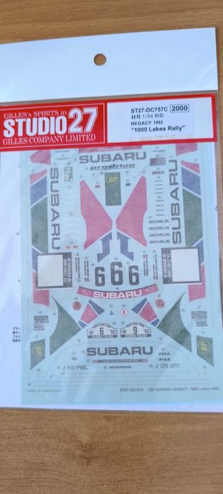 1/24 Decalques e acessórios das Marcas Studio 27, Reji, Renaissance