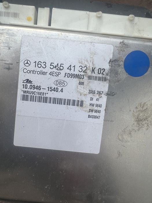 1635454132 Mercedes mercedes ml w163 блок керування 4 esp 1635453132