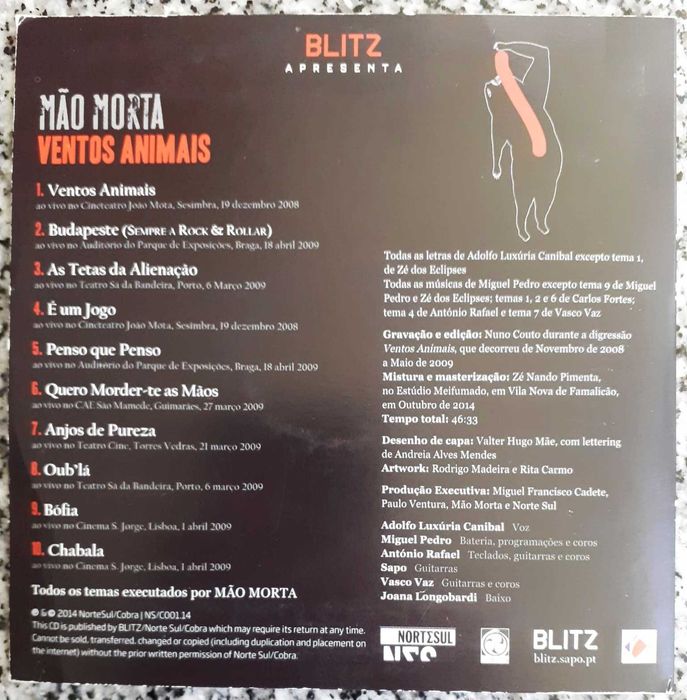 Mão Morta - 4 CDs - Raros - Em Bom Estado