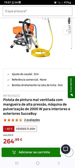 Maquina de pintar sem ar comprimido