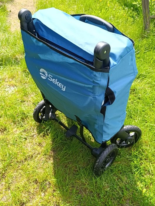 Wózek składany z dachem Sekey niebieski