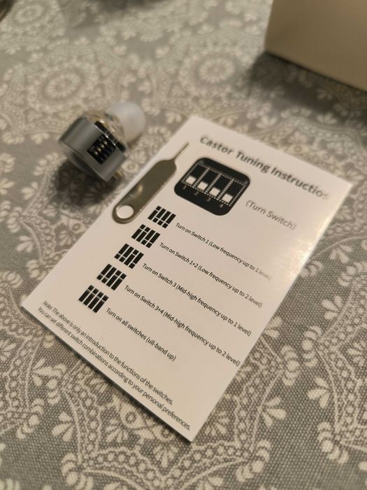 Auriculares Ajustáveis para Gamers/Audiófilos, KZ Castor, Extras,Novos