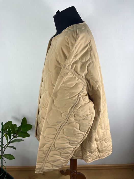 Beżowa nude kurtka pikowana wiosenna na co dzień Rainbow rozmiar 46