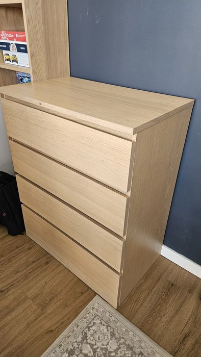 Komoda MALM Ikea 4 szuflady stan idelany