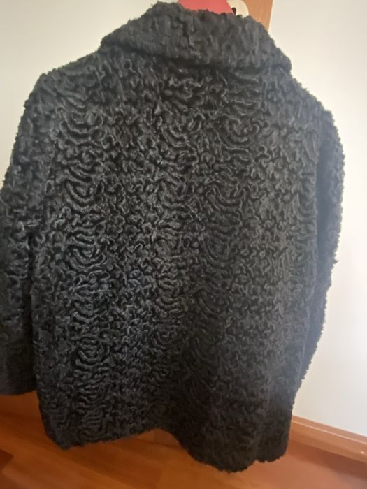 Casaco astracan preto