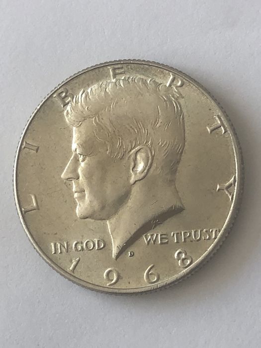 Half Dollar 1968 r. Srebro