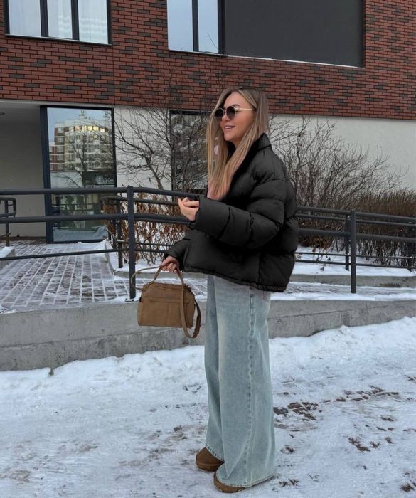 Жіноча весняна стьобана куртка пуховик